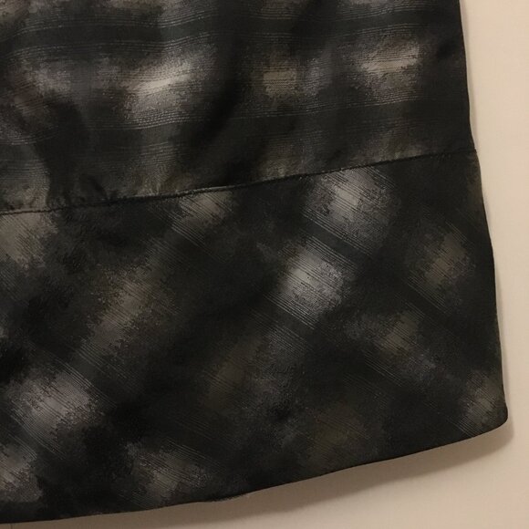 Retro Jacquard Pleated Pocketed Bubble Forest Green Lined Skirt - Picture 6 of 15